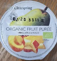 Pear, Apple & Peach Organic Fruit Puree