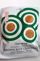 Brown Rice Crackers Green Nori & Tamari
