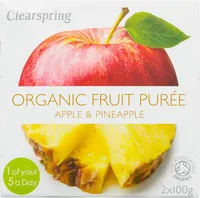 Puré de manzana y piña ecológico