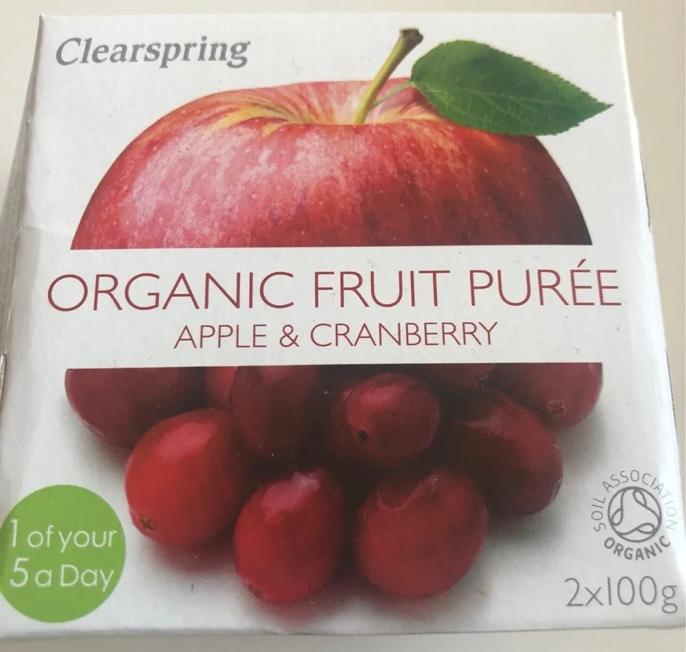 Compote organic fruit Apple & Cranberry