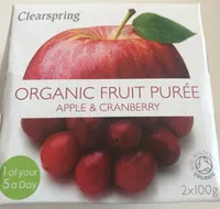 Compote organic fruit Apple & Cranberry