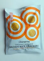 Brown rice crackers, whole sesame & tamari