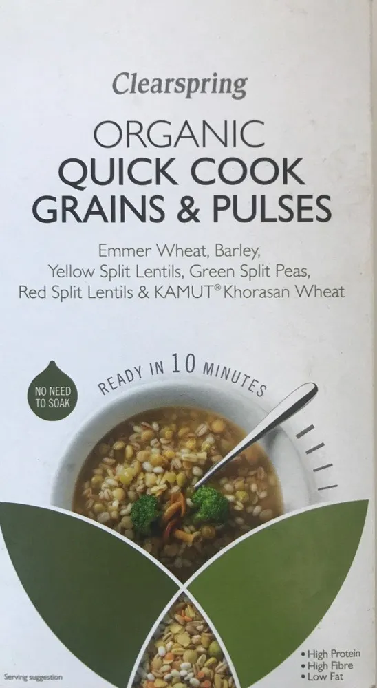 Organic quick cook grains & pulses