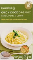Quick cook organic mijo, guisantes y lentejas