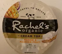 Organic cream top mango&passionfruit yogurt