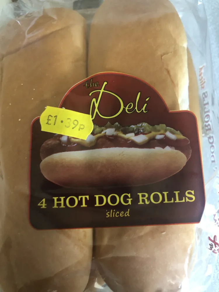 The deli 4 hotdog rolls