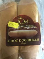 The deli 4 hotdog rolls