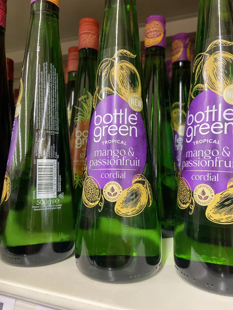 mango and passion fruit cordial