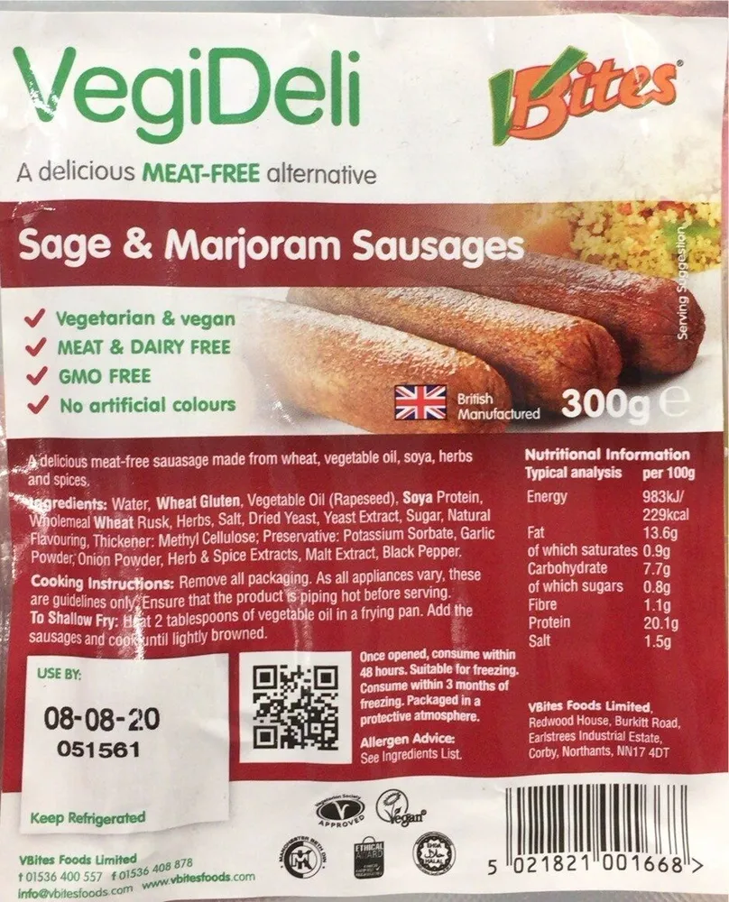 Sage & marjoram sausafe