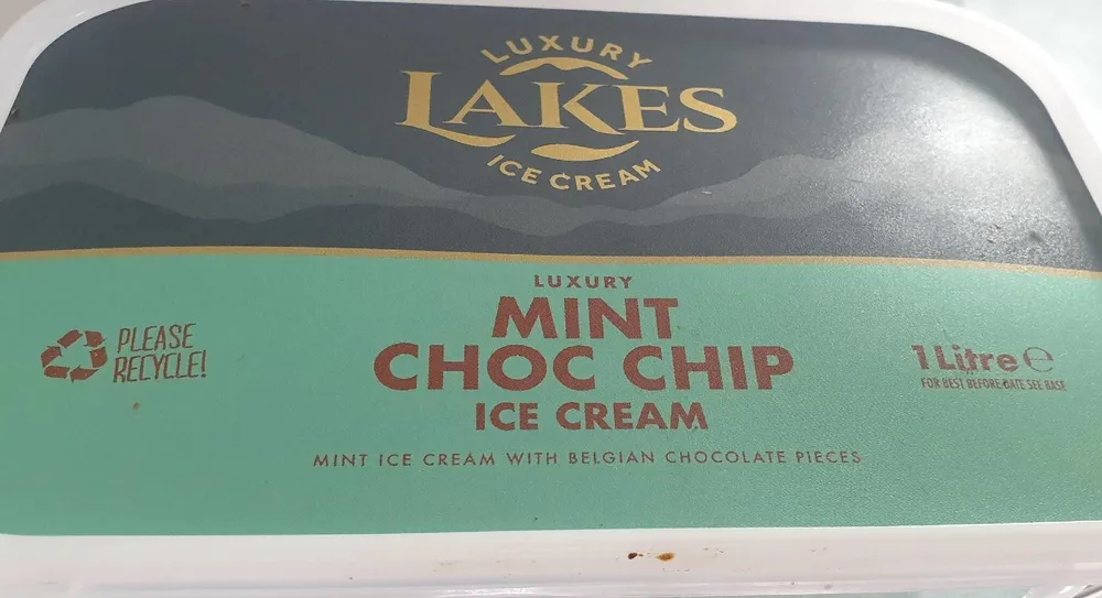 Luxury Lakes Ice Cream (mint chocolate chip)