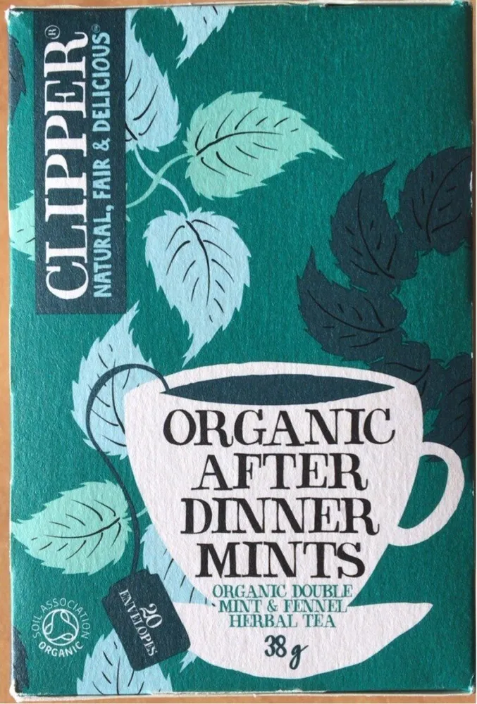 Organic after dinner mints