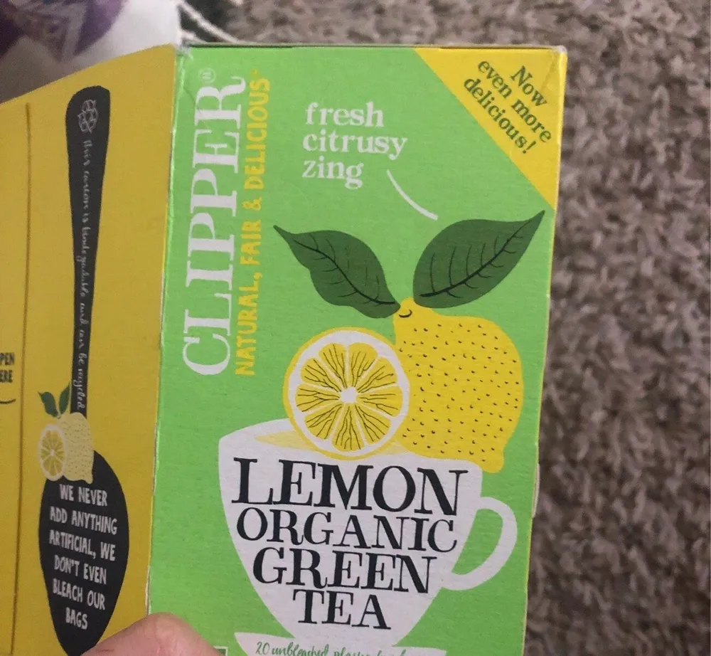 Clipper Lemon organic green tea