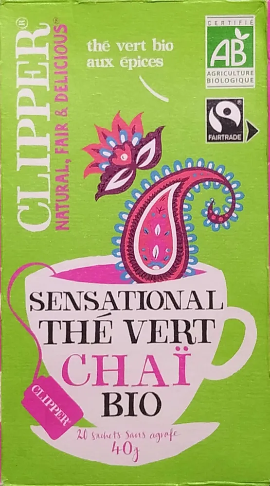 Sensational Thé vert Chaï Bio x 20