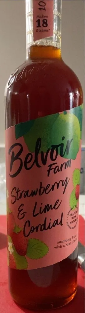 Strawberry and Lime Cordial