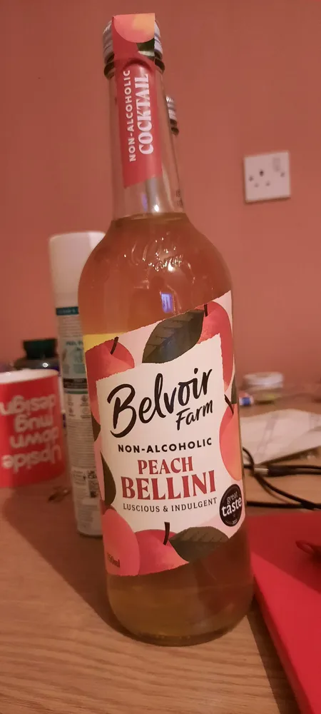 non alcoholic peach bellini