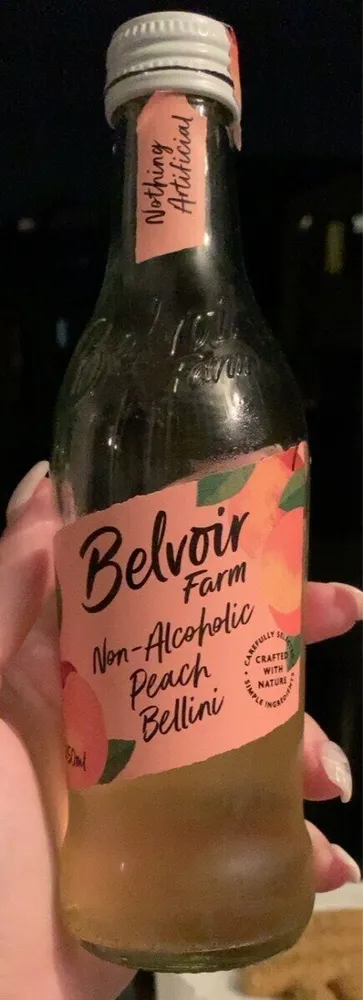Non alcoholic peach bellini