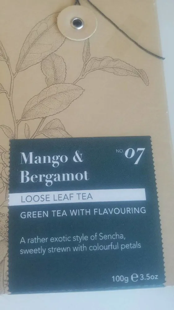 Whittard Mango & Bergamot Green Tea With Flavouring