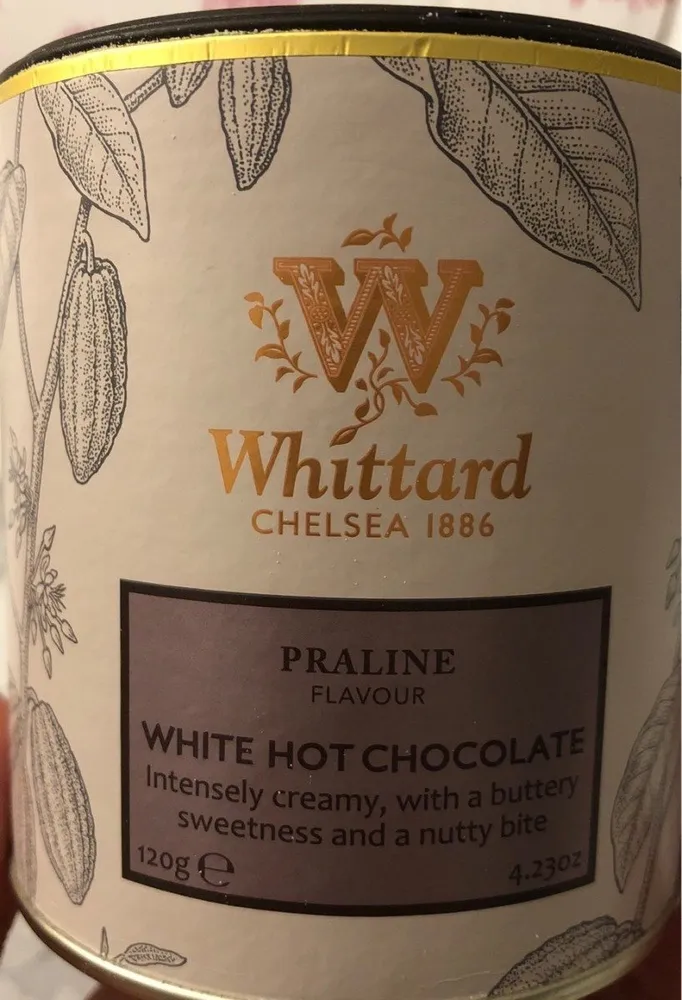Praline FLavour white hot chocolate