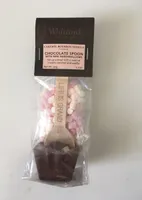 Chocolate spoon with mini marshmallows