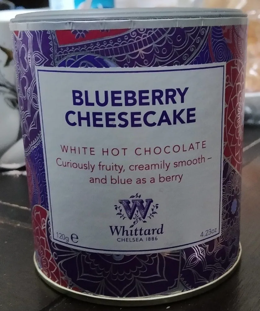 Blueberry Cheesecake White Hot Chocolate