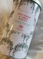Stem ginger lemon biscuits