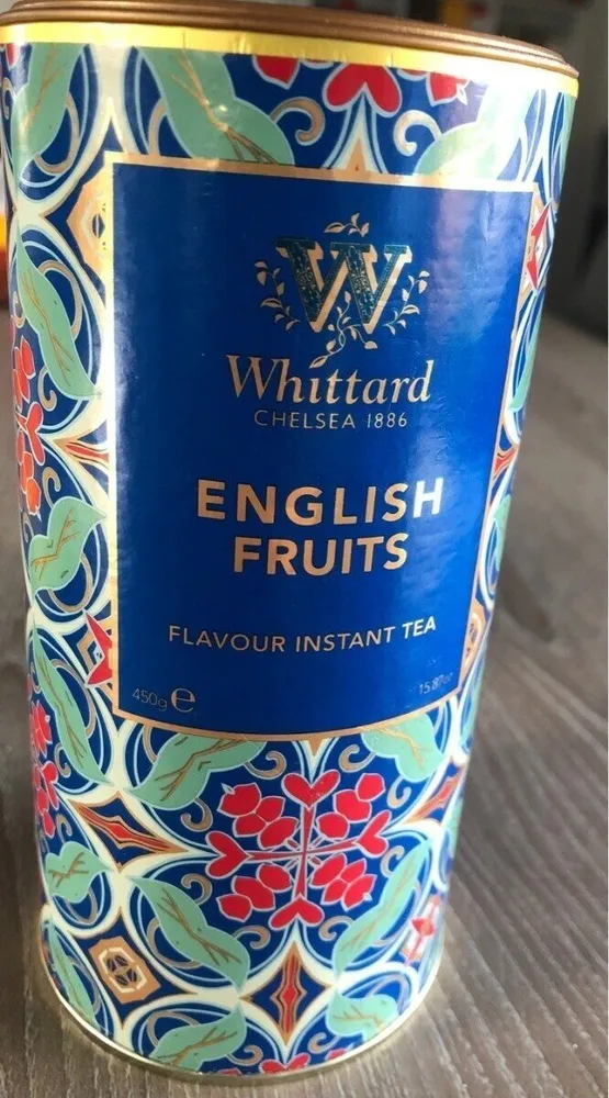 Thé whittard english fruits favour instant tea