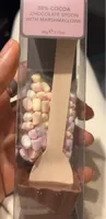 Chocolate spoon with marshmellow