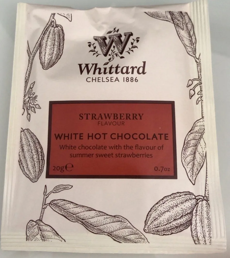 Strawberry white hot chocolate
