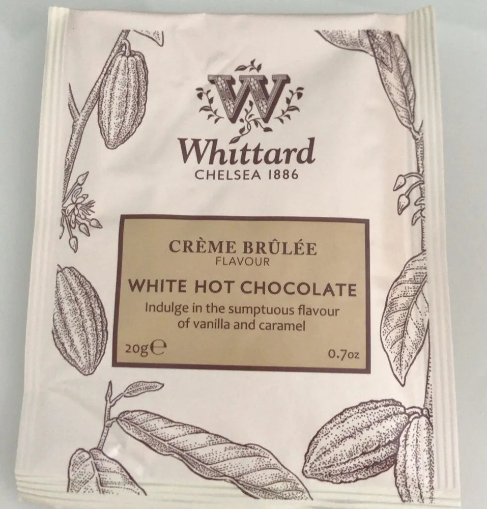 Creme brulee white hot chocolate