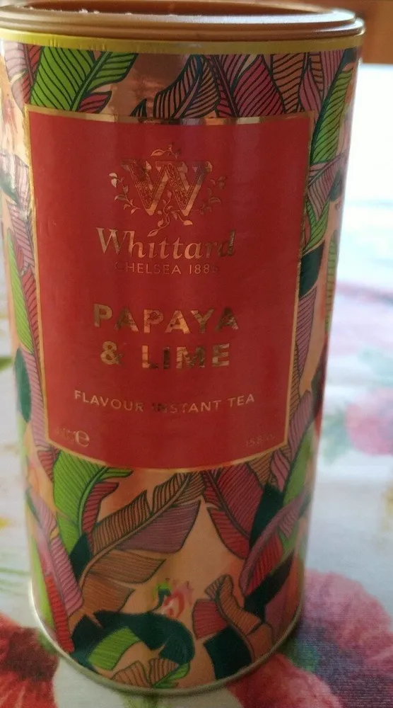 Papaya and lime instant tea