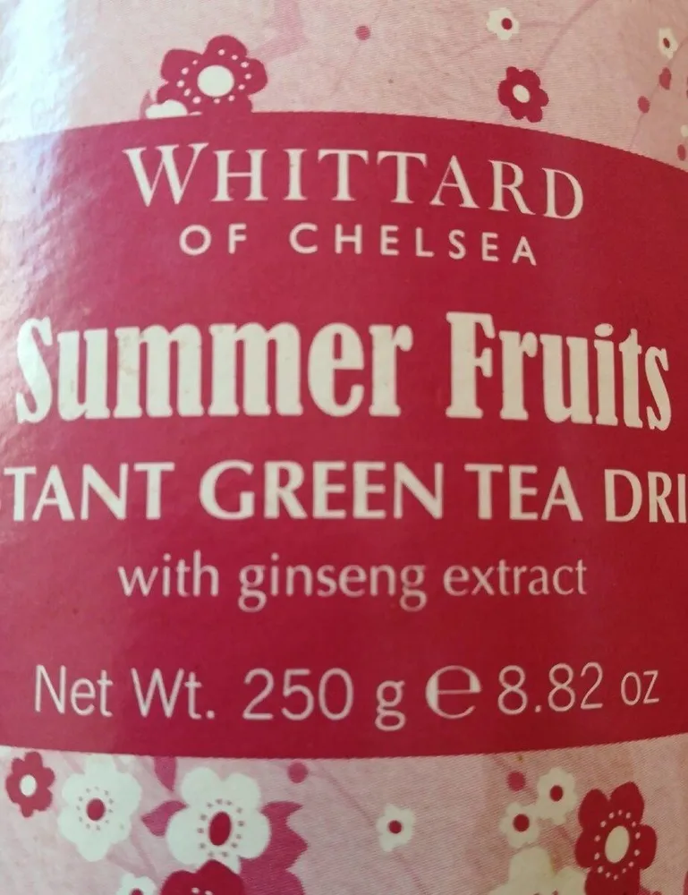 Summer fruits instant green tea drink