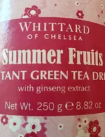 Summer fruits instant green tea drink