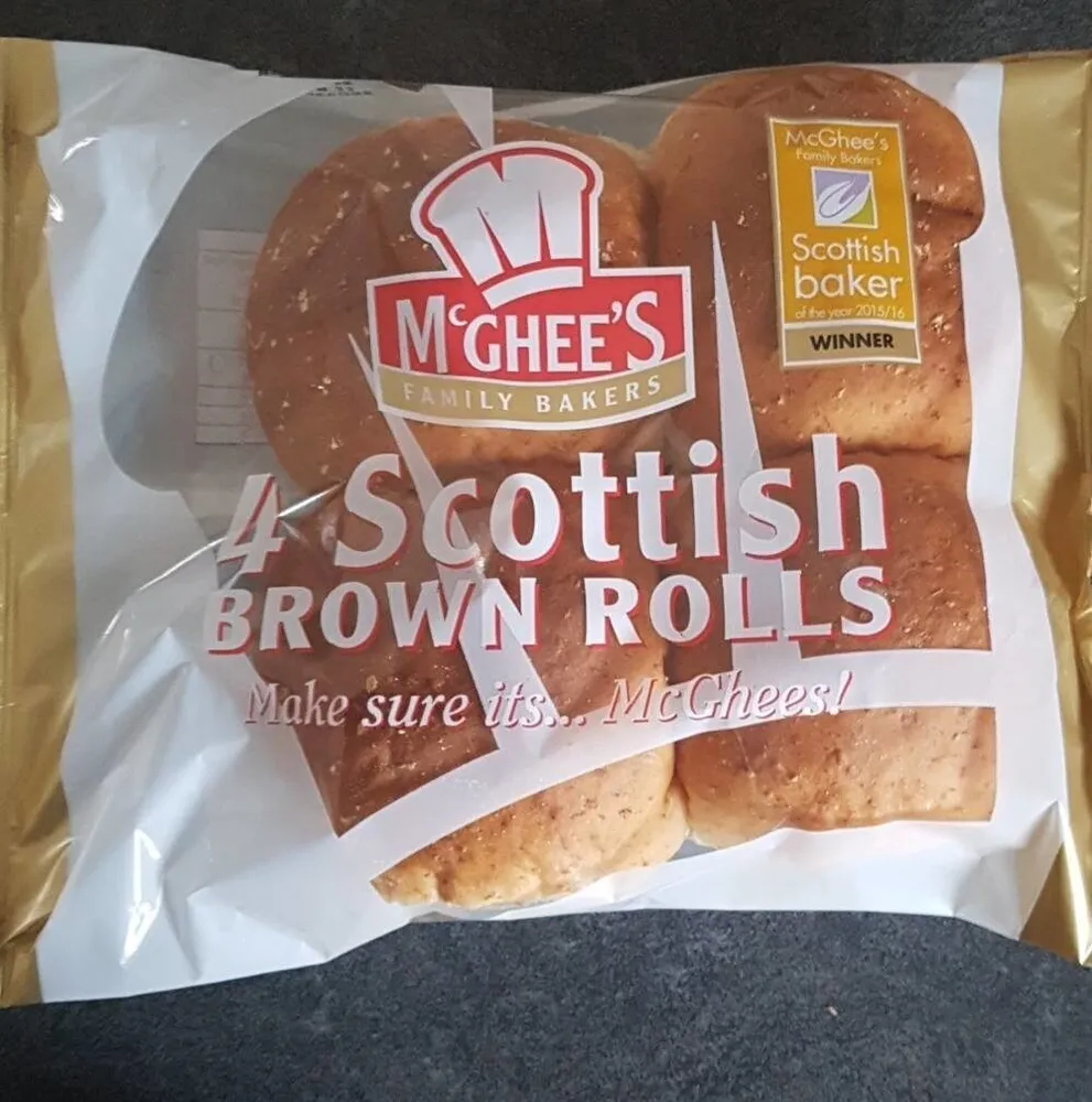 McGhee's 4 Scottish Brown Rolls