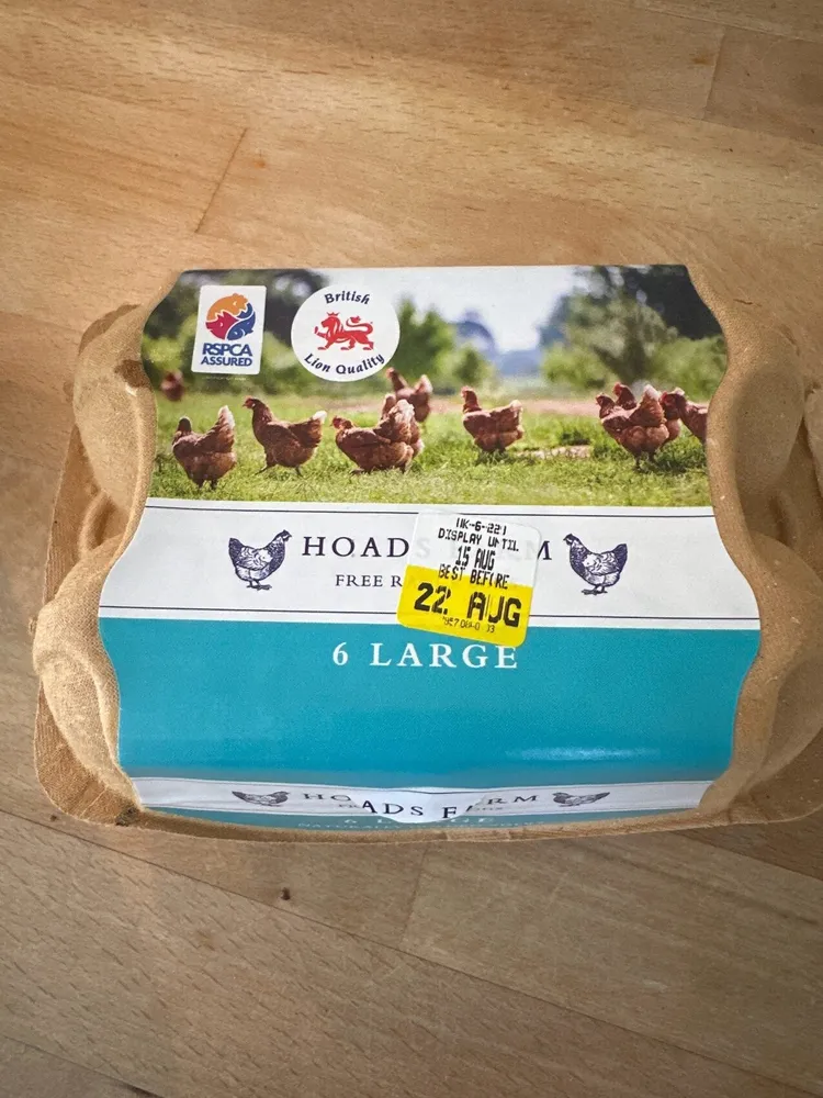 Free range eggs - 6 Large