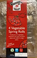 4 Vegetable Spring Rolls