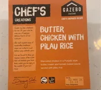 Butter chicken with pilau rice