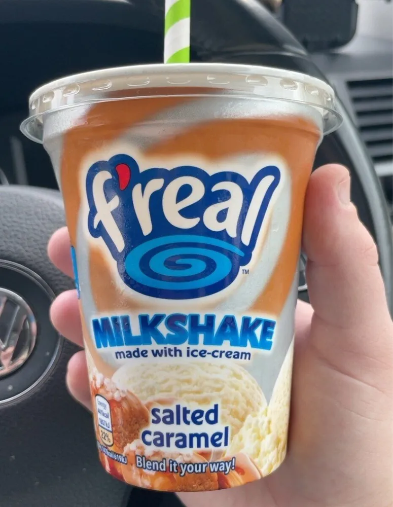 Salted caramel milkshake