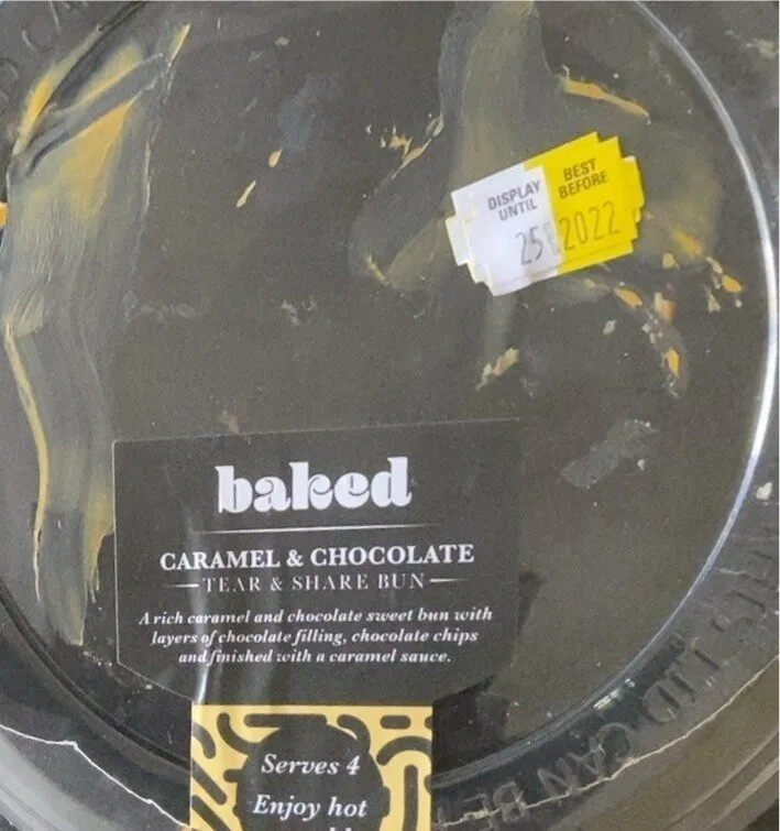 Caramel and chocolate tear and share