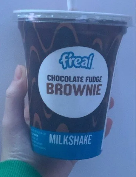 F’real chocolate fudge brownie milkshake