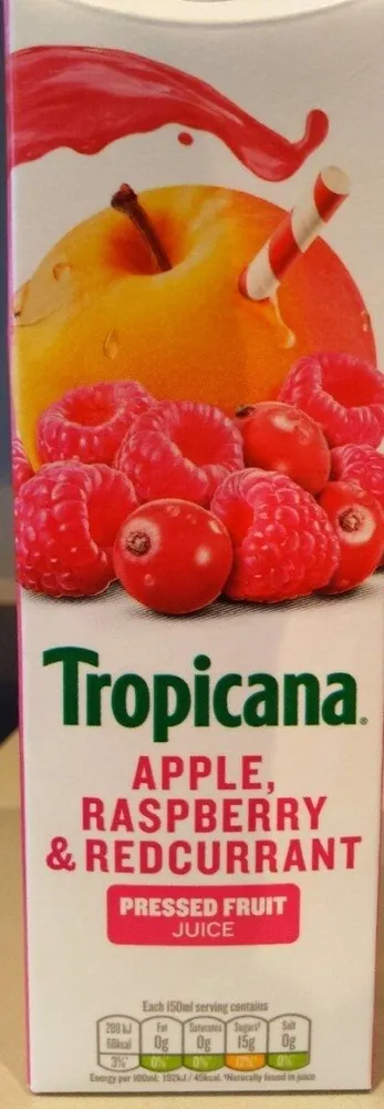 Tropicana Apple Raspberry and redcurrant