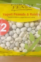 Yogurt peanuts and raisins
