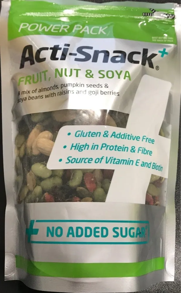 Fruits, Noix & Soja - Power Pack 250G - Acti-snack