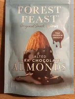Salted dark chocolate almonds