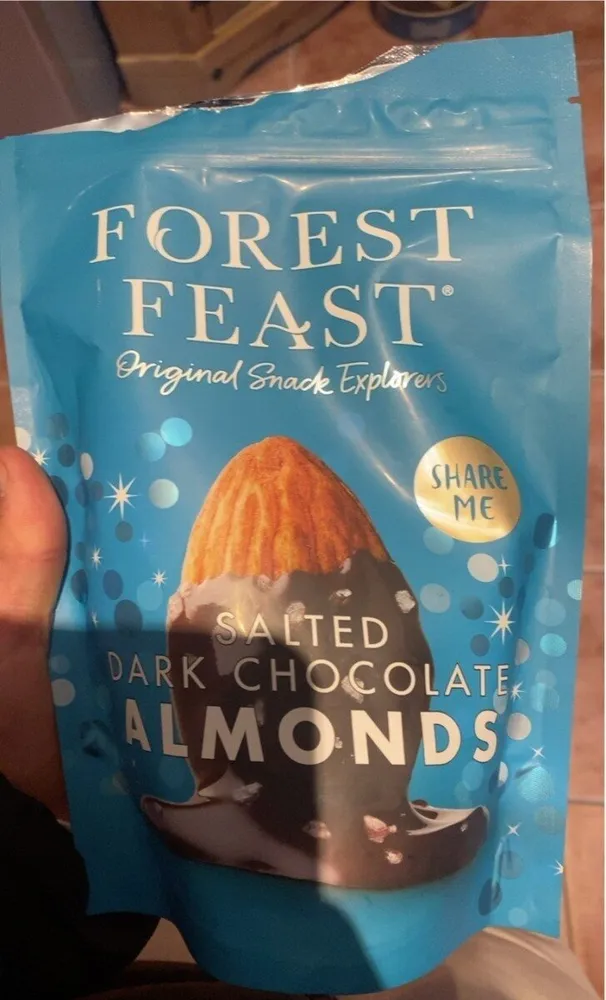 SALTED DARK CHOCOLATE ALMONDS