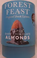 Salted dark chocolate almonds