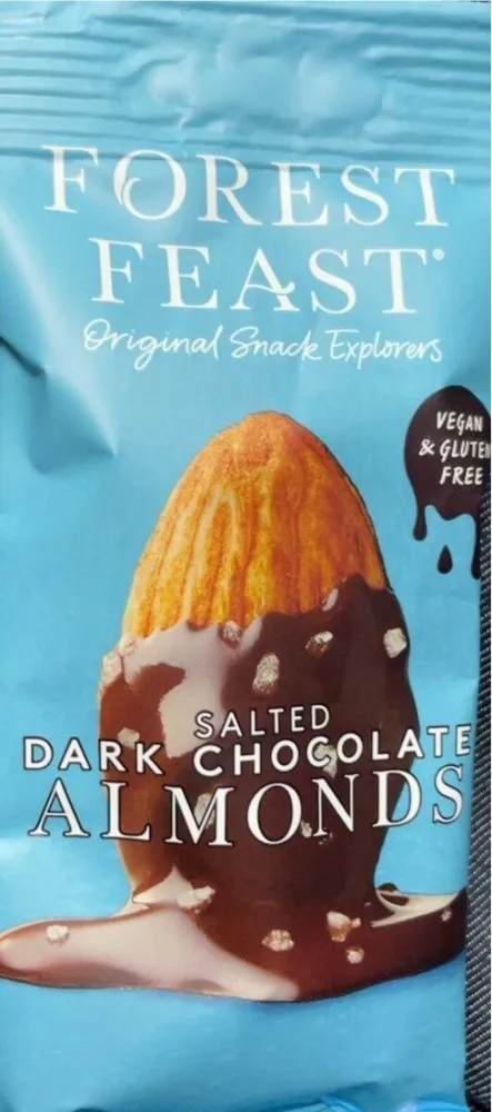 Salted dark chocolate almonds