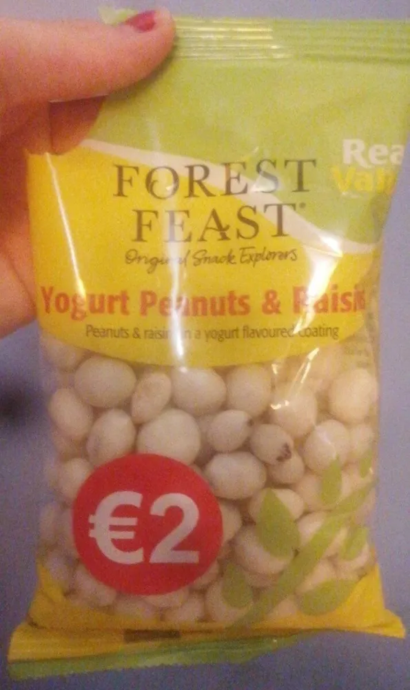 Yogurt Peanuts and Raisins