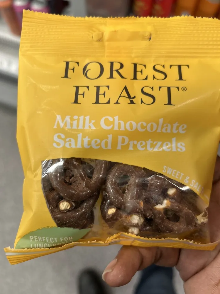 milk chocolate salted pretzels