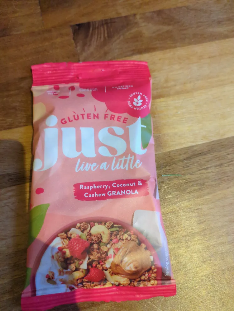 Raspberry, Coconut, Cashew Granola
