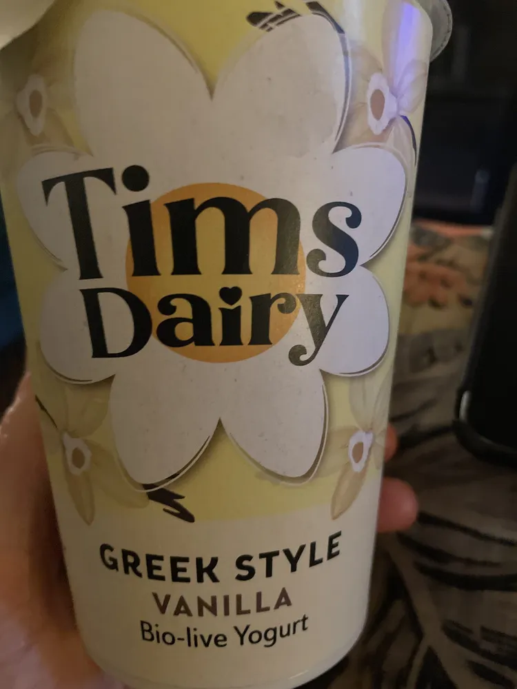 Greek style yogurt with vanilla